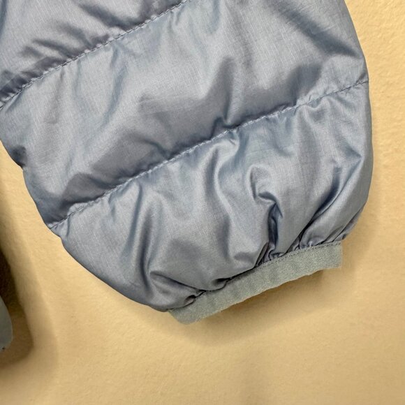 PATAGONIA Down Sweater Jacket Girls S 7-8 Light Blue Puffer Winter Coat Warm - Picture 4 of 7